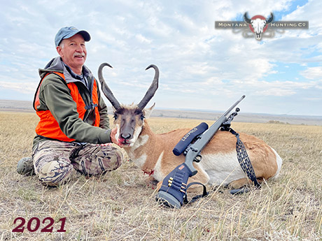 Hunter with his Antelope